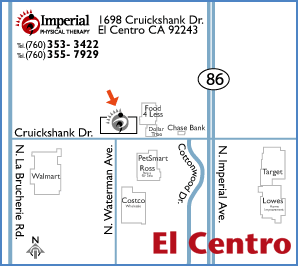 IPT El Centro office location map