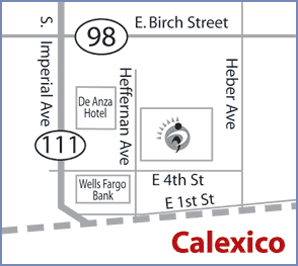 IPT Calexico office location map